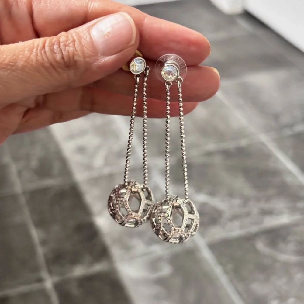 Elegant Silver Drop Earrings
